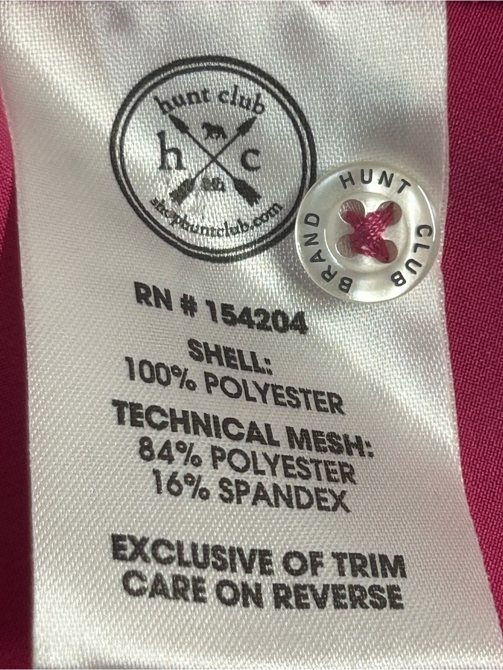 Hunt Club Women's Button-Down Shirt in Bright Pink - Picture 6 of 7